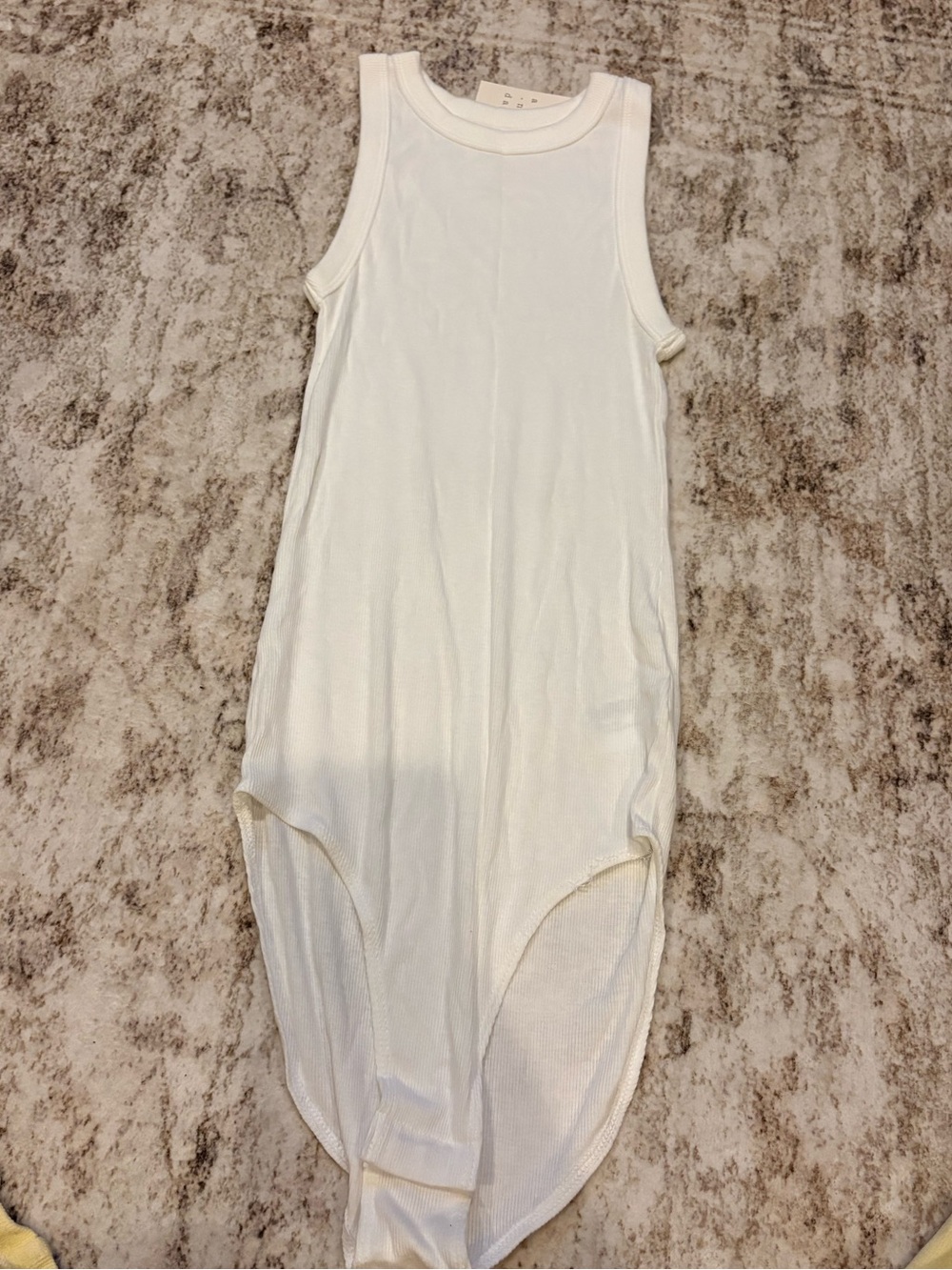 Target Women's White Ribbed Tank Bodysuit